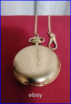 COLIBRI 17 JEWELS Swiss Full Hunter Pocket Watch, Case, Box And Chain Excl Cond