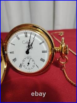 COLIBRI 17 JEWELS Swiss Full Hunter Pocket Watch, Case, Box And Chain Excl Cond