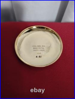 COLIBRI 17 JEWELS Swiss Full Hunter Pocket Watch, Case, Box And Chain Excl Cond