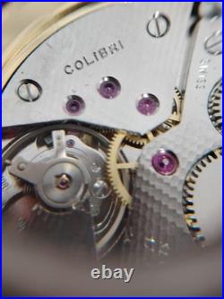 COLIBRI 17 JEWELS Swiss Full Hunter Pocket Watch, Case, Box And Chain Excl Cond