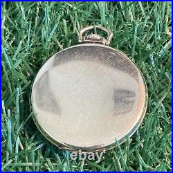 CONCORD WATCH SWISS 14K Gold Filled Pocket Watch 17 Jewels Keystone Case Works
