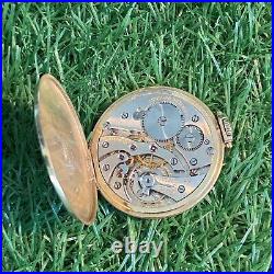 CONCORD WATCH SWISS 14K Gold Filled Pocket Watch 17 Jewels Keystone Case Works