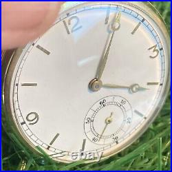 CONCORD WATCH SWISS 14K Gold Filled Pocket Watch 17 Jewels Keystone Case Works