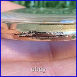 CONCORD WATCH SWISS 14K Gold Filled Pocket Watch 17 Jewels Keystone Case Works
