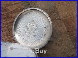 C. 1868-60 E. HOWARD BOSTON SERIES I Pocket Watch in Original Silver Case 18 Sz