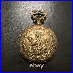 Caravelle St. George Dragon Hunter Pocket Watch Swiss Made