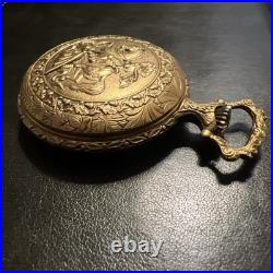 Caravelle St. George Dragon Hunter Pocket Watch Swiss Made