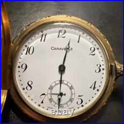 Caravelle St. George Dragon Hunter Pocket Watch Swiss Made