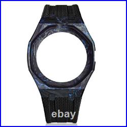 Carbon Fiber Case+fluororubber Strap For Royal Pop Pocket Changer To Wristwatch