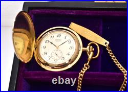Case SEIKO Pocket Watch 7N07-001A Gift by the Prime Minister Quartz New Battery