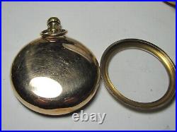 Cashier 18 sz/GOLD FILLED EXTRA pocket watch case/ Reusable/as shown/minor wear