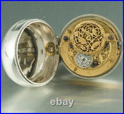 Charles Cabrier 1725 Important Onion pair case Repousse verge watch