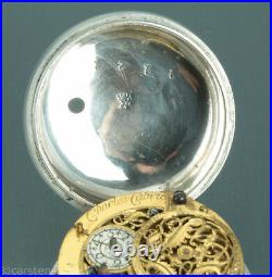 Charles Cabrier 1725 Important Onion pair case Repousse verge watch