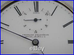 Charles Frodsham 84 Strand London wind indicator lever fusee #02330 silver case