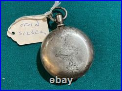 Charles Gratz Horseshoe Coin Silver Pocket Watch Case