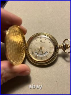 Charles Hubert Gold-Finish White Dial Pocket Watch XWA4353