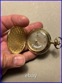 Charles Hubert Gold-Finish White Dial Pocket Watch XWA4353