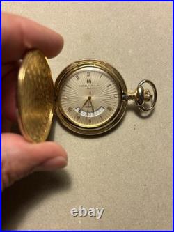 Charles Hubert Gold-Finish White Dial Pocket Watch XWA4353