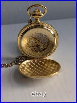 Charles-Hubert Gold-Plated Double Full Hunter Mechanical Pocket Watch