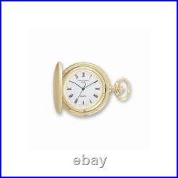 Charles Hubert Gold-Plated White Dial Pocket Watch