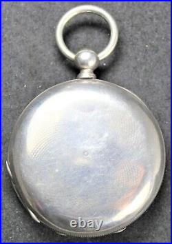 Chinese Duplex 54mm Pocket Watch with Coin Silver Hunter Case Parts/Repair