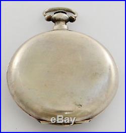 Chinese duplex pocket watch in silver case, key-wind rf23904