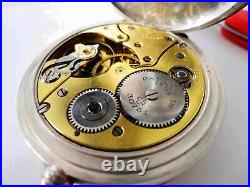 Chronometre ZENITH G. P. O. UNION HORLOGERE Pocket Watch 15 Jewels 800 Silver Case