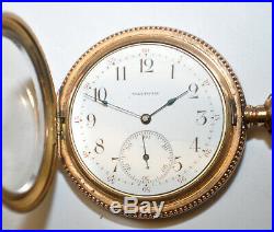 Circa 1896 Waltham 12s Demi-Hunter GP Case Riverside 17j Model1894 Pocket Watch
