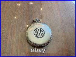 Circa 1928 Longines Pocket Watch Case Art Deco 2507318 Movement