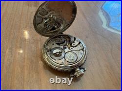 Circa 1928 Longines Pocket Watch Case Art Deco 2507318 Movement
