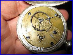 Civil War-era Waltham Keywind/Keyset PW ca. 1862/coin silver Hunter case/repair