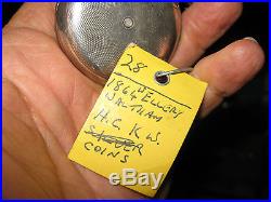 Civil War-era Waltham Keywind/Keyset PW ca. 1862/coin silver Hunter case/repair