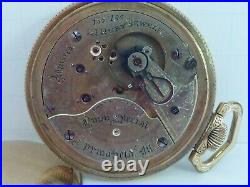 Classic 1897 ILLINOIS BUNN SPECIAL 21j RAILROAD 18sz Pocket Watch with 10K GF CASE