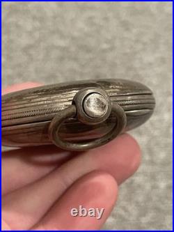 Coin Silver Antique Pocket Watch Case withCrystal out of Estate! 84GR