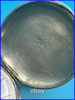 Coin Silver Pocket Watch Case, Non-Working, No Key, Unknown Mvmnt, 90g