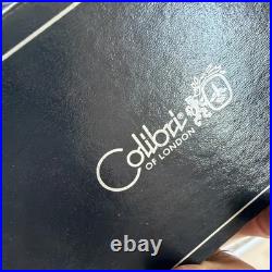 Colibri Quartz Pocket Watch Blue Dial Silver Full Hunter with Box