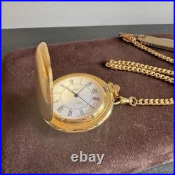 Colibri Wind Up Swiss full hunter Case Deer Pocket watch w Solingen Knife NOS