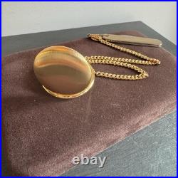 Colibri Wind Up Swiss full hunter Case Deer Pocket watch w Solingen Knife NOS