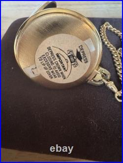 Colibri Wind Up Swiss full hunter Case Deer Pocket watch w Solingen Knife NOS