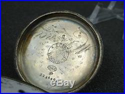 Collectable Old Longines Silver Pocket Watch Engraved Case