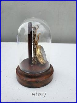 Collectible Morgan Silver Dollar Pocket Watch with Chain and Case