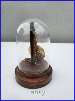 Collectible Morgan Silver Dollar Pocket Watch with Chain and Case