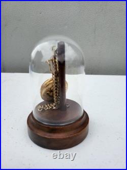 Collectible Morgan Silver Dollar Pocket Watch with Chain and Case