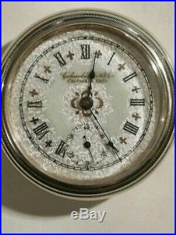 Columbus 18S. 15 jewel adjusted rare mint fancy mother of Pearl dial nickel case