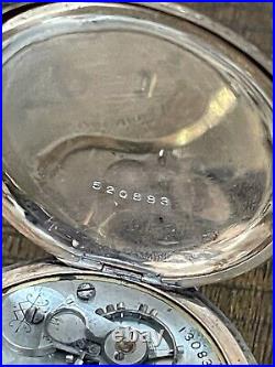 Columbus Watch Co Columbus Jeweled Pocket Watch Hunter Case Fahys Montauk No 1