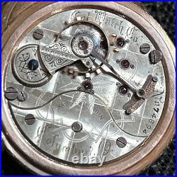 Columbus Watch Co Model 3 18 Size 15j Pocket Watch Fortune Gold Filled Case 1886