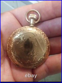 Columbus size 16, gold filled Hunter case Pocket watch 1893 Gorgeous