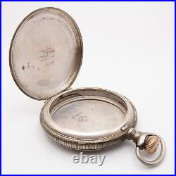 Crescent 16-Size Sterling / Tricolor Gold Full Hunter Antique Pocket Watch Case