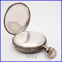Crescent 16-Size Sterling / Tricolor Gold Full Hunter Antique Pocket Watch Case