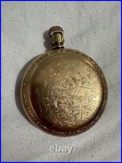 Crescent Watch Case Co. Heavy Ornate 18 Size Gold Filled Pocket Watch Case, 5/50